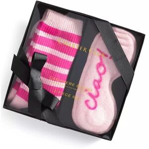 Charter Club Cashmere “Ciao” Sleep Mask + Socks Gift Set – NWT (MSRP $110)